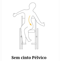 utilizador sem cinto pelvico visao frontal